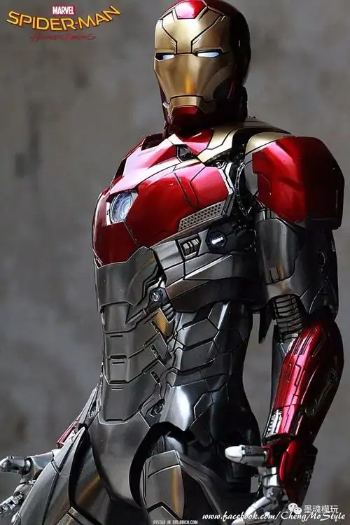 多人开箱hottoys16mms427d19压铸合金蜘蛛侠返校季钢铁侠mk47