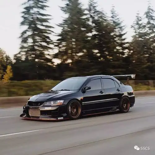 jdm杀气十足的evo9改装美图分享