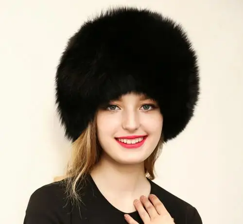 2017欧美高档俄罗斯帽子狐狸毛皮草帽女款冬天风雪帽护耳包头帽