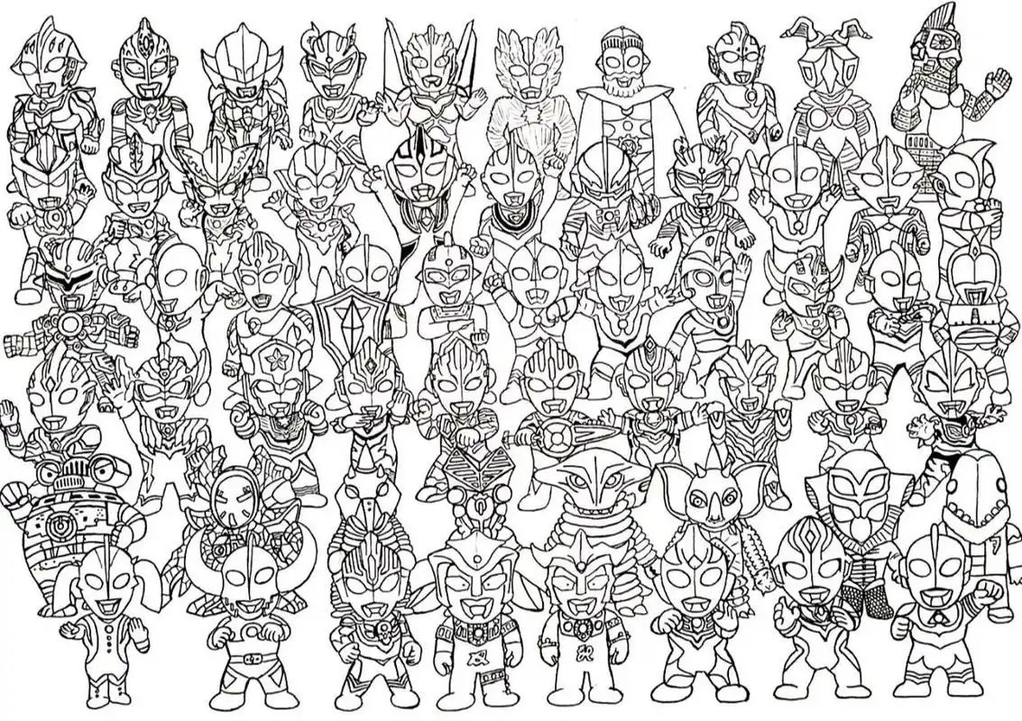 q版奥特曼怪兽宇宙人合集 奈克赛斯青年形态/麦克斯/猎手骑士剑