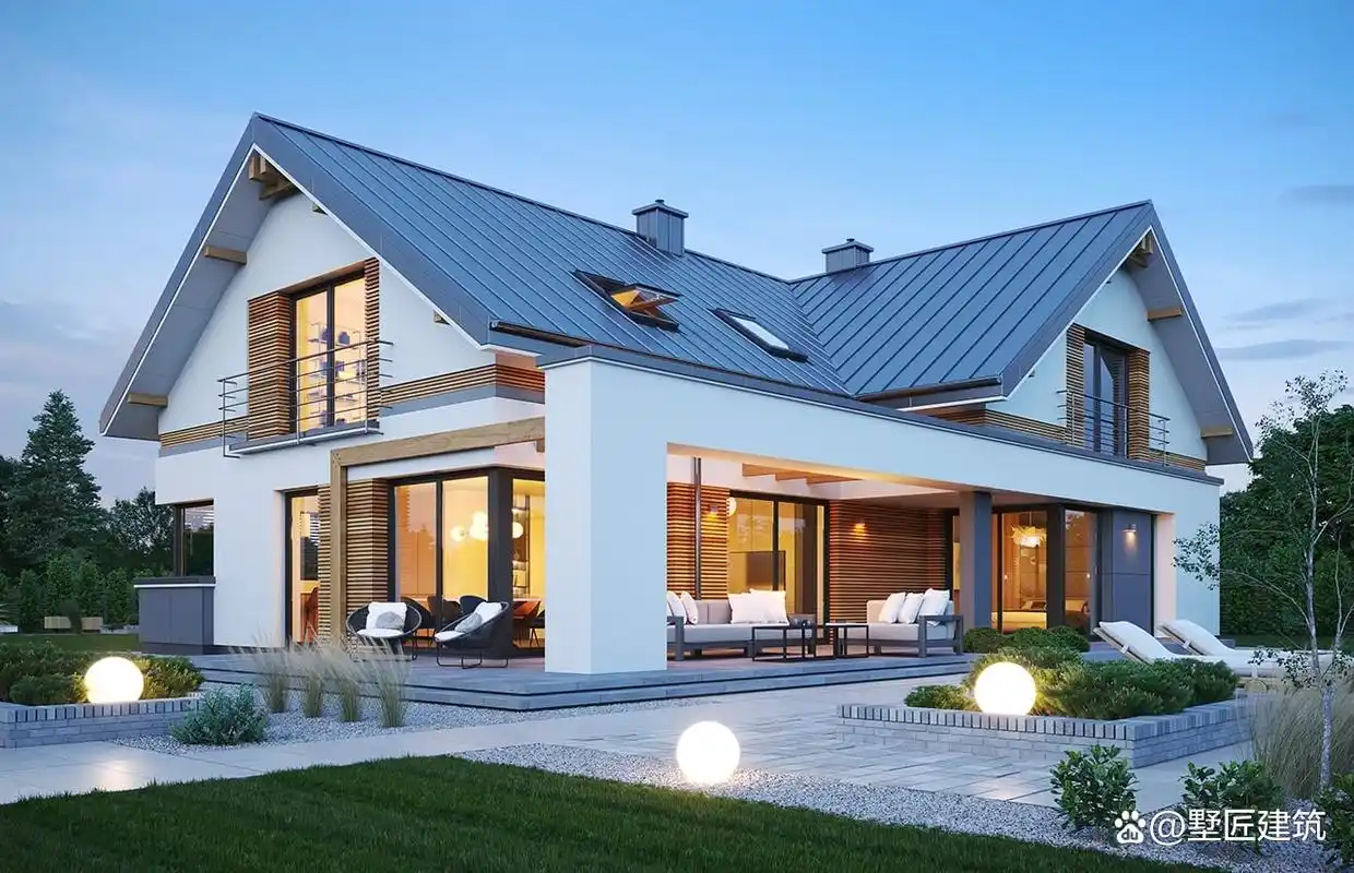现代风坡屋顶别墅怎么设计