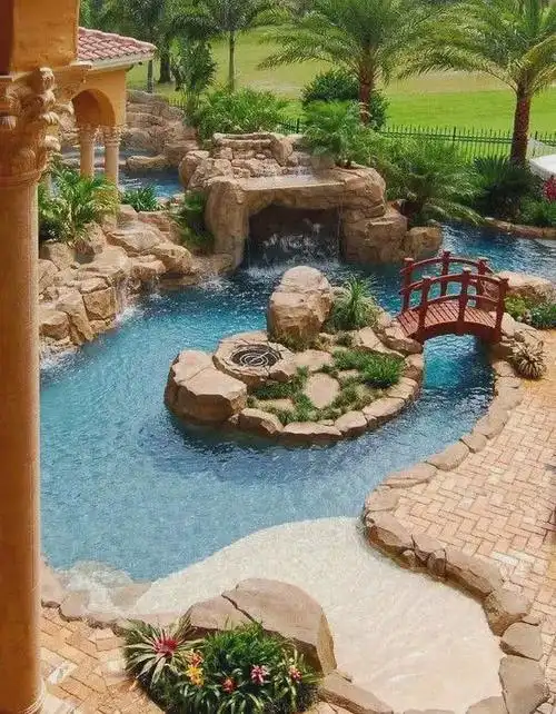 13个庭院鱼池设计整个花园的点睛之笔你不造一个