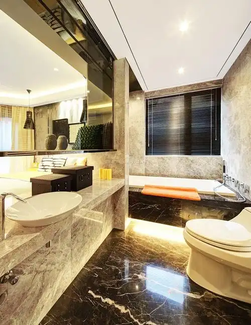 简约风格主卧带卫生间装修效果图