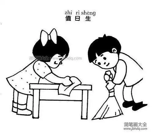 叠衣服简笔画幼儿园