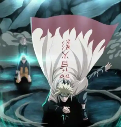 鸣人,我没有来晚吧! 四代 火影忍者