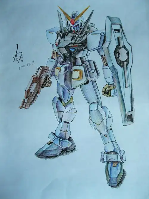 高达|插画|其他插画|余健君 - 原创作品 - 站酷 (zcool)