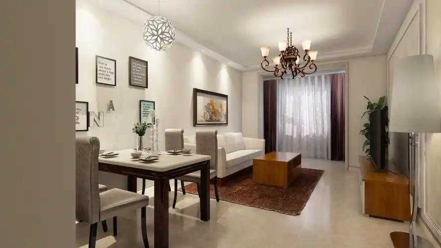 现代风格两室两厅装修设计效果图