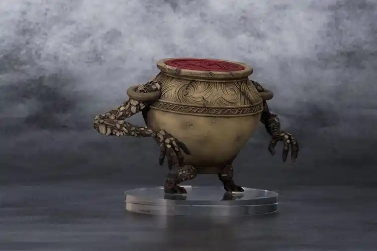 《黑暗之魂3》猎龙铠甲《艾尔登法环》战士壶手办_via_艾尔登法_铠甲