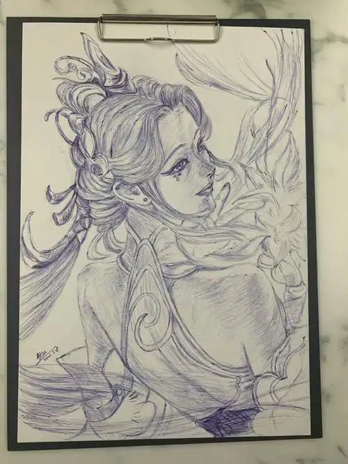 临摹王者荣耀大乔