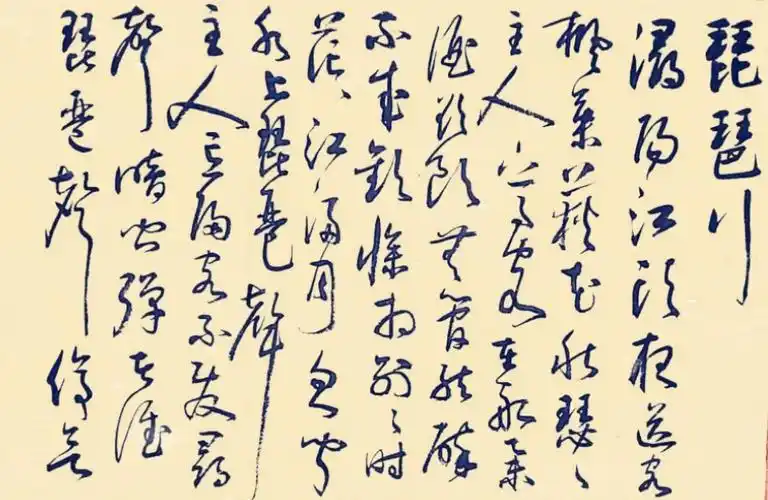 乙未(2015年)正月临董其昌草书《琵琶行》