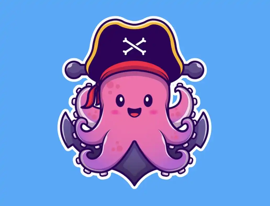 「分享」一组章鱼元素logo设计