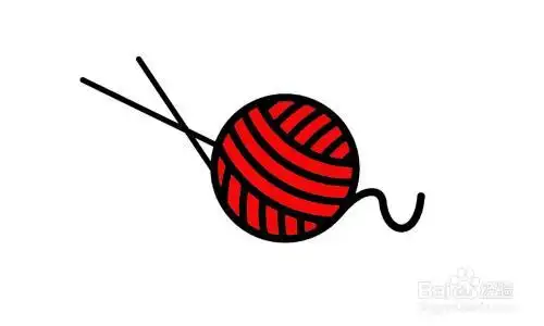 一步一步教你画出毛线团简笔画