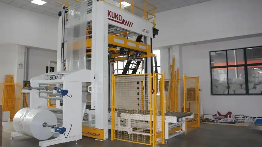 全自动冷拉伸套膜机 冰箱