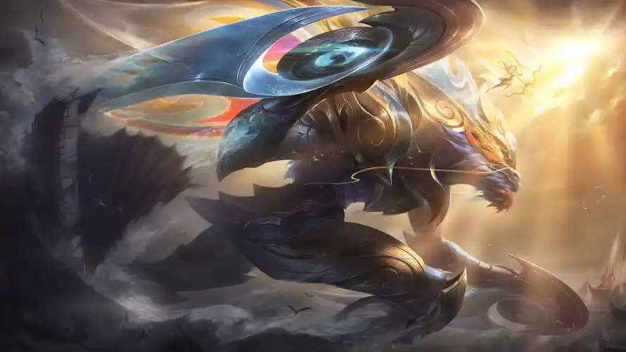 《英雄联盟》 春晖海神 卡兹克插画图片壁纸