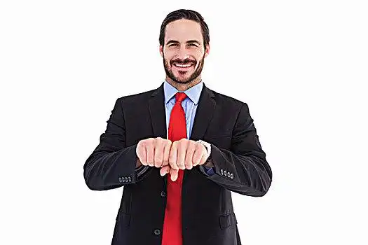 微笑,商务人士,握拳,正面