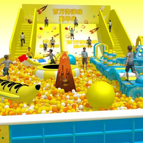 厂家直供超市室内儿童乐园波波球淘气堡小型室内儿童乐园安装