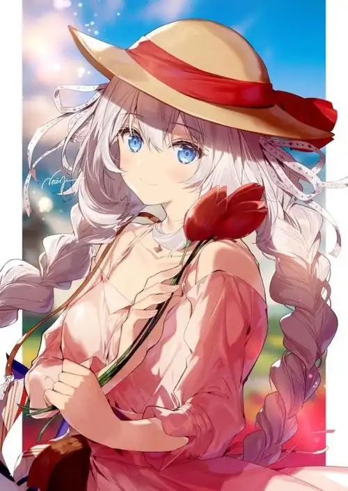 出单:银发蓝眸动漫少女-佩琪头像铺-话本小说网