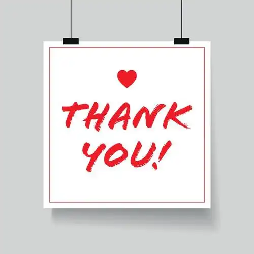 不带谢字的感谢的话