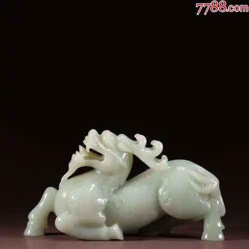 和田玉麒麟摆件a84s95f