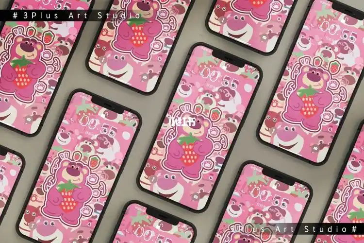 草莓熊lotso二次原创手机壁纸第47弹