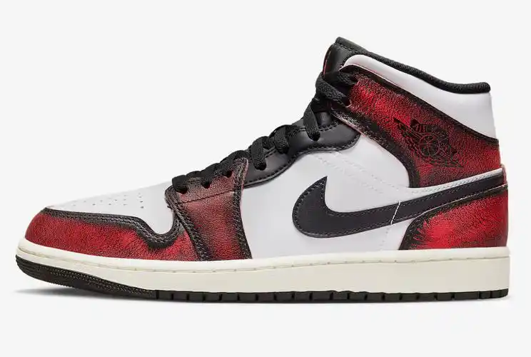 aj,air jordan 1 mid,wear-away,  新配色「芝加哥」aj1 首次曝光!