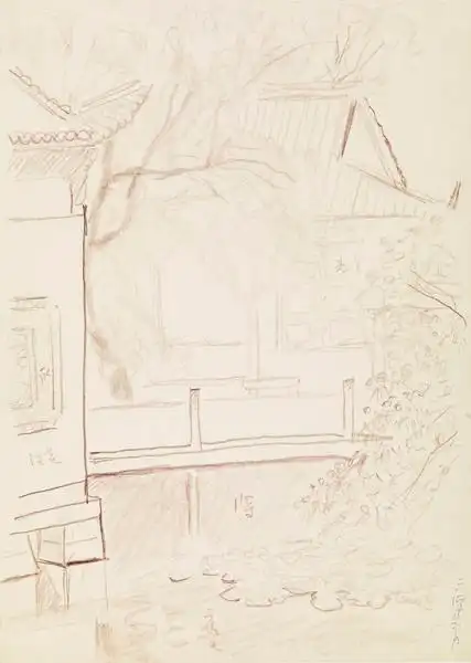 江浙行之七 三潭印月一-素描/速写-庞薰琹美术馆/常熟美术馆-官网