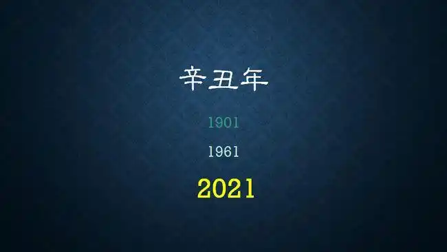 何加盐关于辛丑年的三个猜想