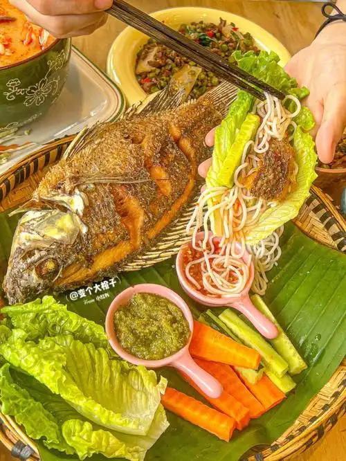 长沙大学城性价比超高泰料‼️菜包鱼太好吃了