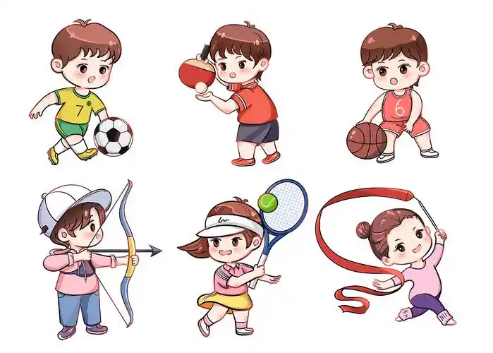 奥运会运动q版小人_张珺惟-站酷zcool