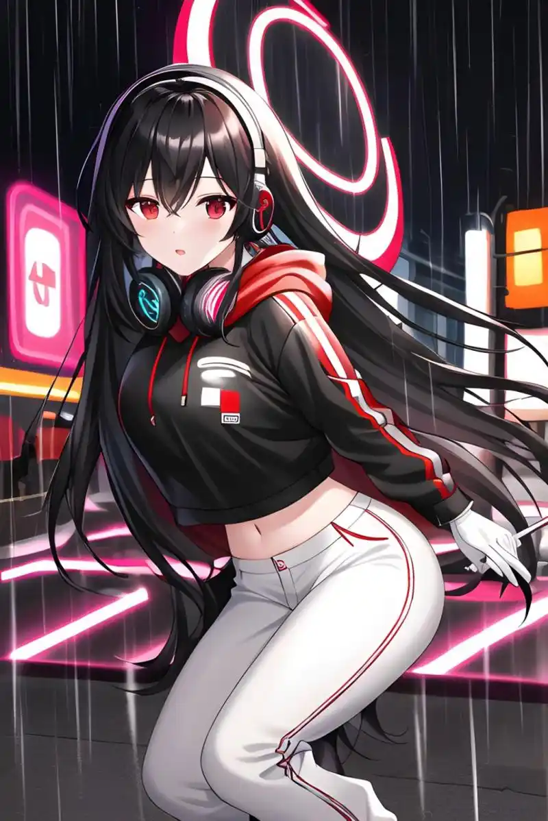 黑皮衣,紧身裤【aⅠ动漫人物】#动漫# #四月创作打卡挑战赛# #美女