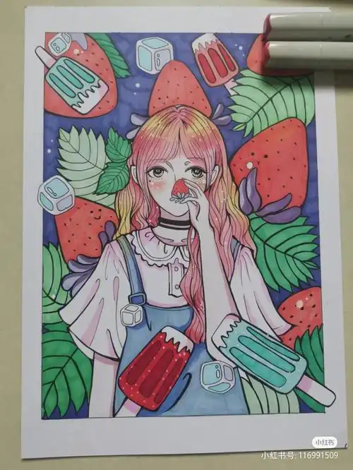 马克笔画临摹166