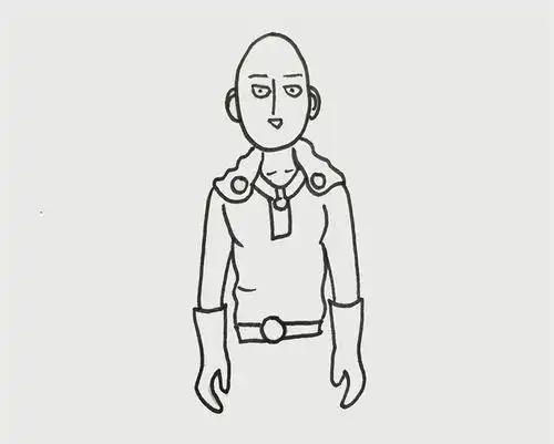 一拳超人怎么画卡通简笔画简笔画大全