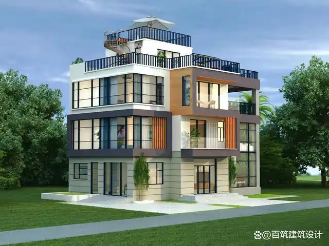 大面积落地窗为主的现代风别墅,豪华又舒适