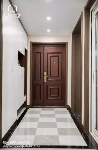 玄关是家的门面,原来地砖也可以铺的这么美~_瓷砖