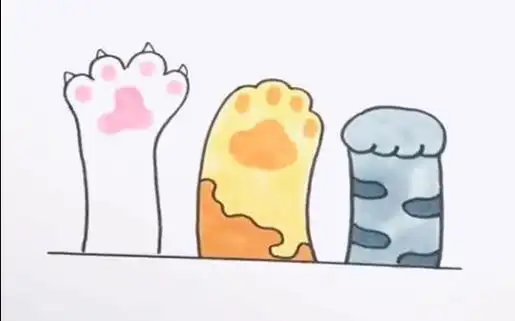 爪子 第2页猫咪手爪简笔画简笔画猫咪画个简笔画文化绘画猫爪猫爪画法