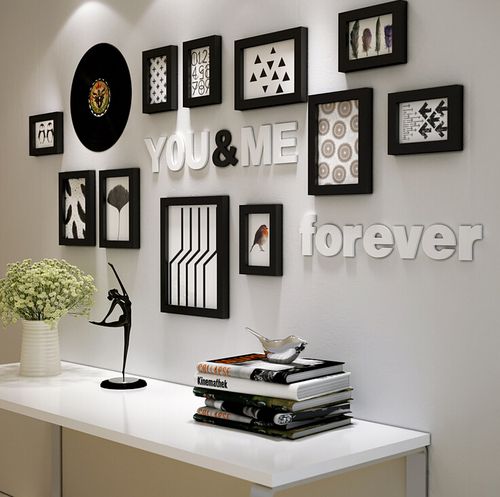 复古挂墙怀旧艺术照片墙潮服装店装饰创意组合画框