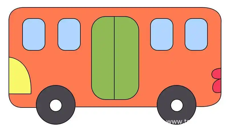 公交车简笔画