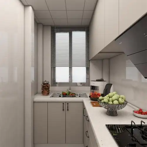 闵行区新闵小区60现代轻奢两室一厅厨房装修效果图