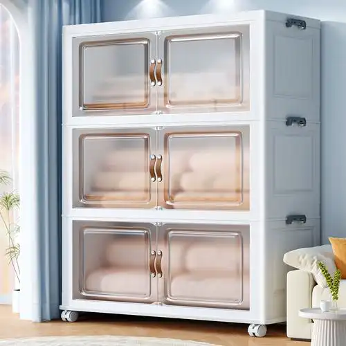 佳帮手收纳柜储物柜折叠收纳箱家用客厅玩具零食置物柜衣服整理箱