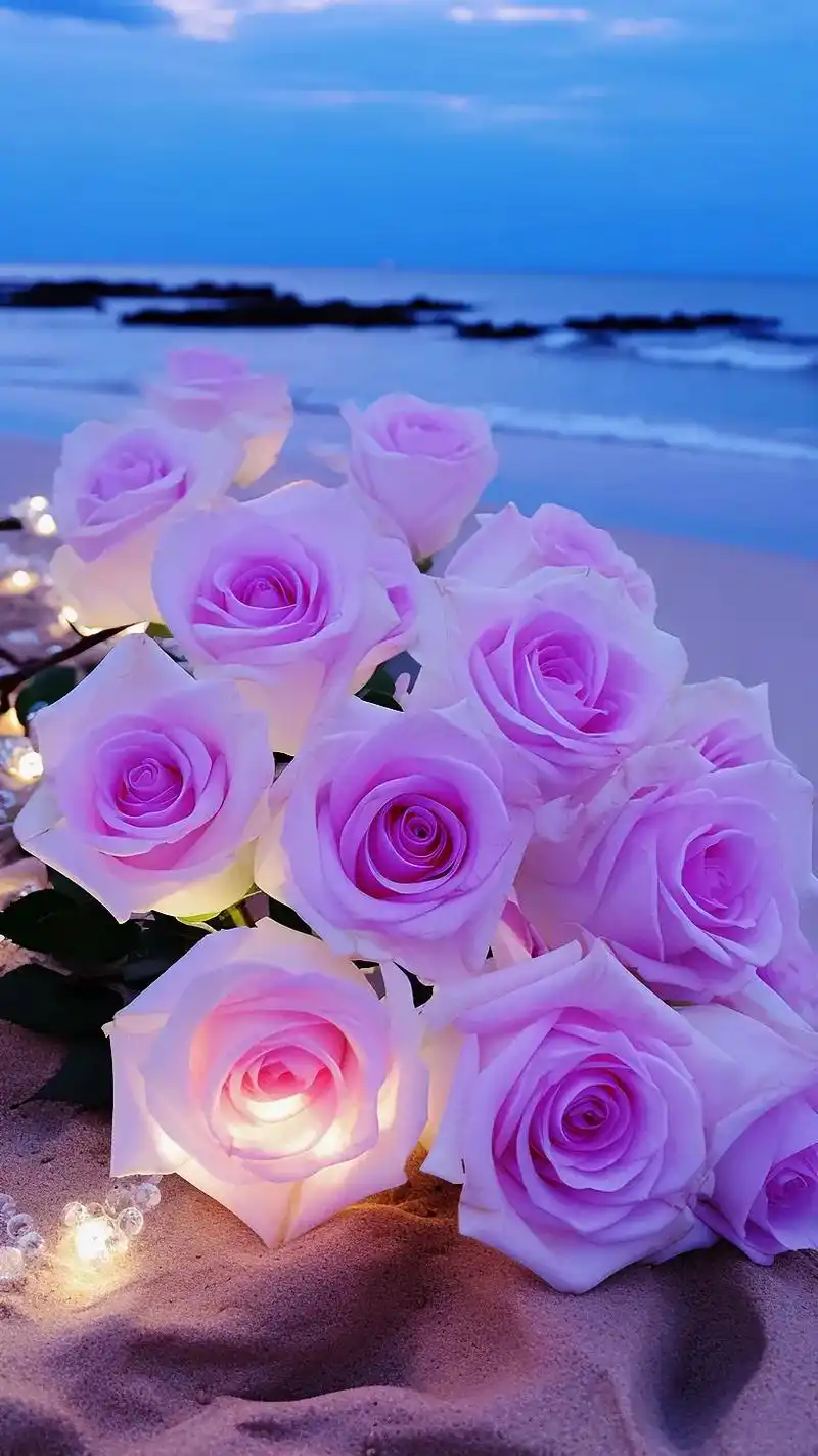 小可爱邀你一起赏紫玫瑰,紫玫瑰犹如夜空中闪耀的星辰,给人以无 - 抖