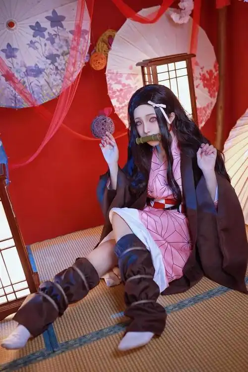 「鬼灭之刃」祢豆子超美cos,网友:有内味了