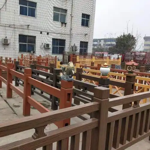 5米t型混凝土仿石栏杆景观河道仿木栏杆生产厂家