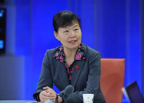 王梅在访谈现场