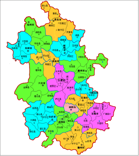 安徽行政区划调整设想2