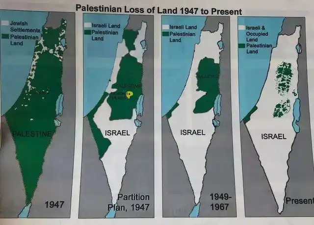 以色列领土扩张图