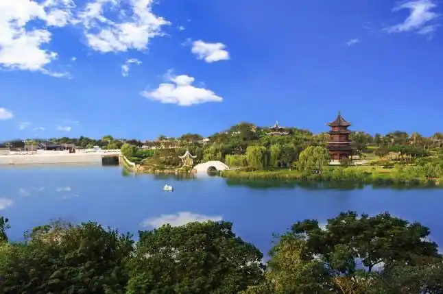 泰州凤城河桃园景区一日门票 随订随用 水上慢城