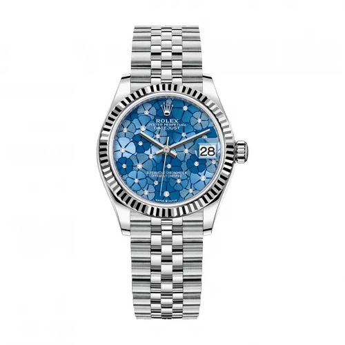 rolex劳力士手表日志型女表花朵镶钻黄金钢带机械表m278274-0036