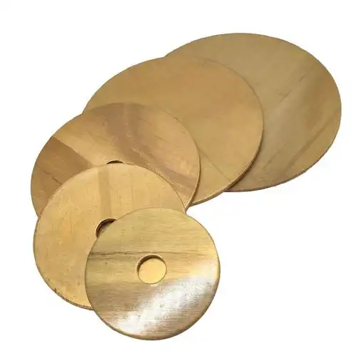 黄铜元片1-3mm冲压黄铜垫片金属垫圈旺艺铜板加工加工激光切割