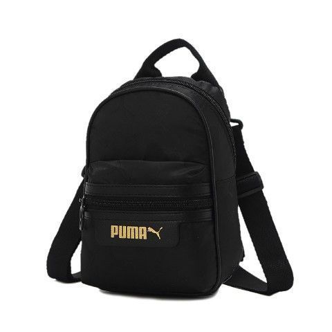 puma彪马双肩包女包运动包时尚休闲流行小包旅行包黑色背包078111