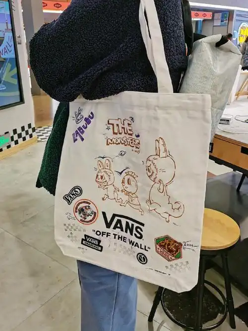 上海vans定制diy涂鸦帆布袋featlabubu